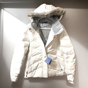 BEST COLUMBIA LAY D DOWN II JACKET WOMENS XL 550 Insulated Omni-Heat Ski & Snow